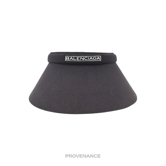 🔴 Balenciaga Logo Visor - Black White - Picture 1 of 7